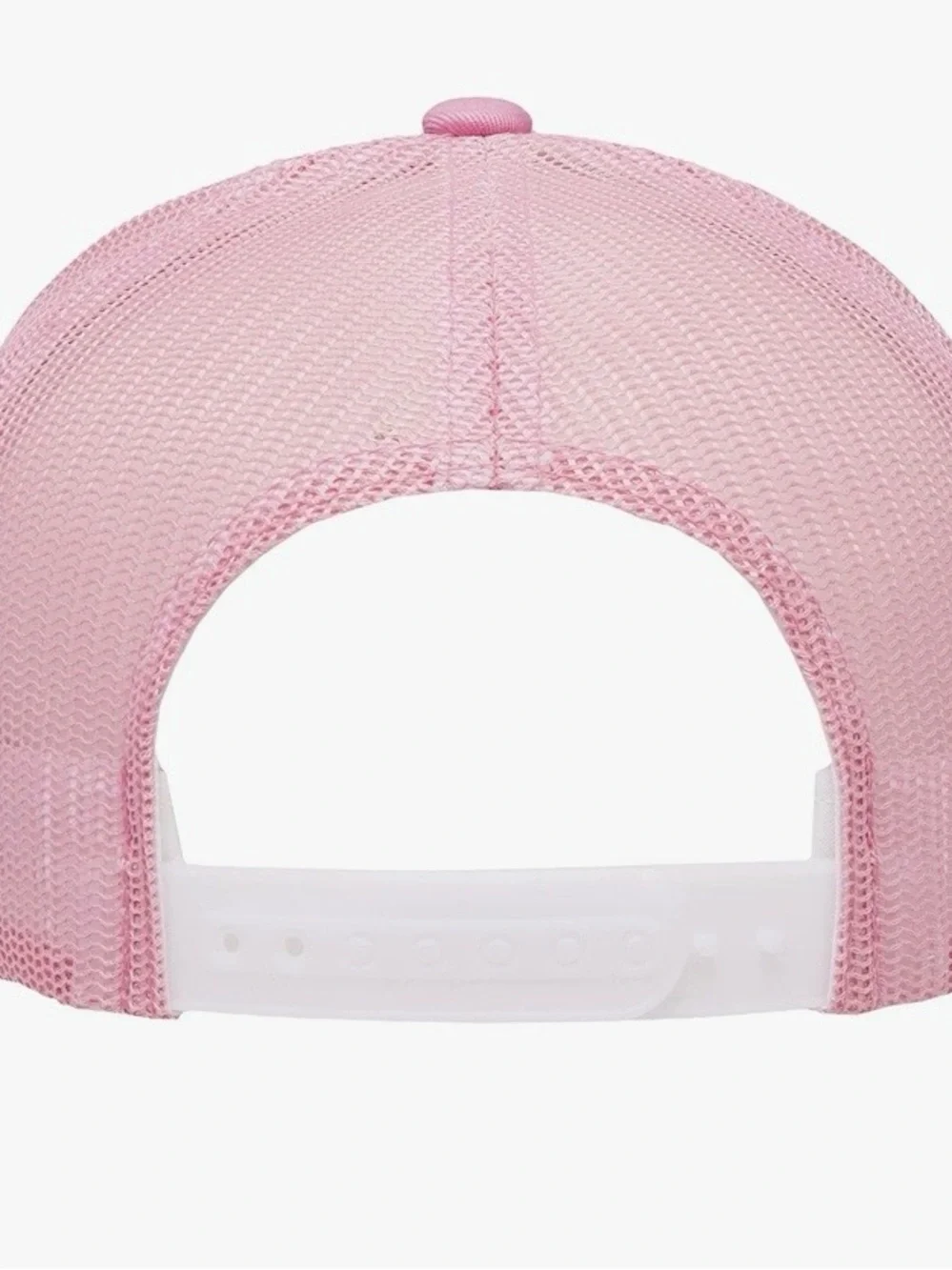 Yupoong Classic Trucker Snapback Hat Pink Mesh One Size Unisex Cap